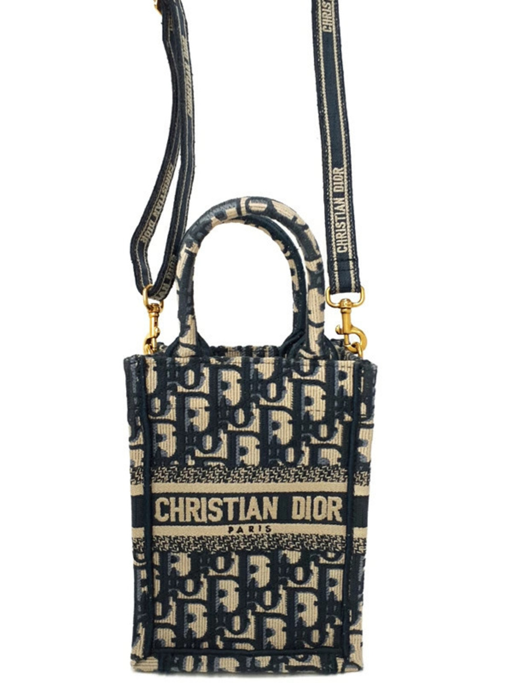 Christian Dior Oblique Book Tote Vertical Bag